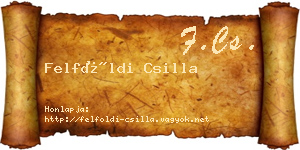 Felföldi Csilla névjegykártya