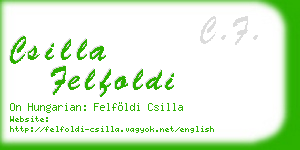 csilla felfoldi business card
